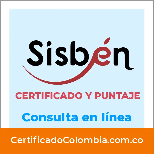 COnsulta Certificado Puntaje SISBEN