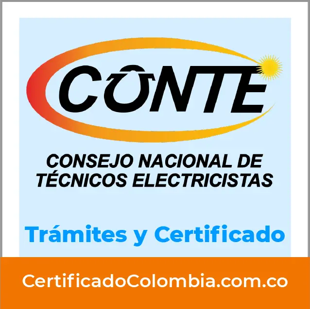 Certificado CONTE - Descargar Matrícula Consejo Nacional de Técnicos Electricistas