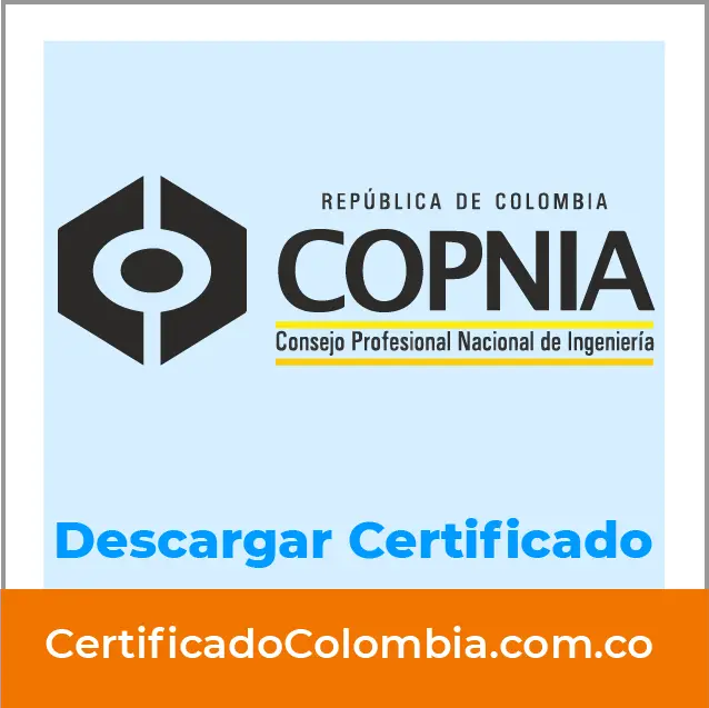 Descargar Certificado COPNIA - Tarjeta Profesional Colombia - Ingenieria