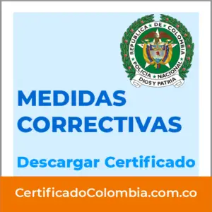 Descargar Certificado de Medidas Correctivas de la Policia Nacional - Certificado Colombia - Imprimir PDF