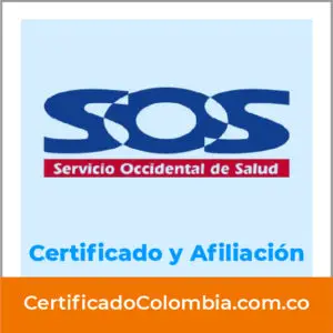 Descargar Certificado SOS Servicio Occidental de Salud