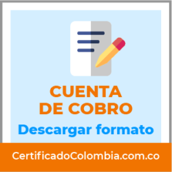 Descargar formato Cuenta de Cobro en word