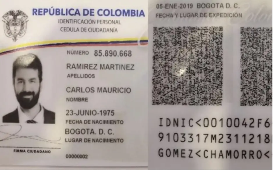 Cédula Electrónica de Colombia