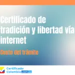 Certificado de tradición y libertad vía internet