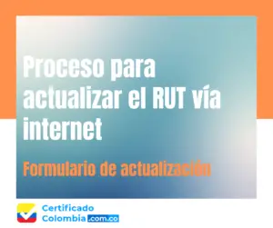 Proceso para actualizar el RUT vía internet